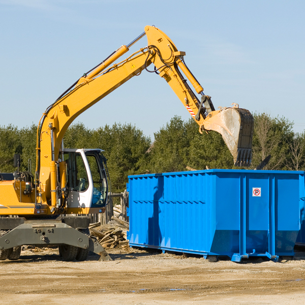 are there any restrictions on where a residential dumpster can be placed in Bandera County Texas